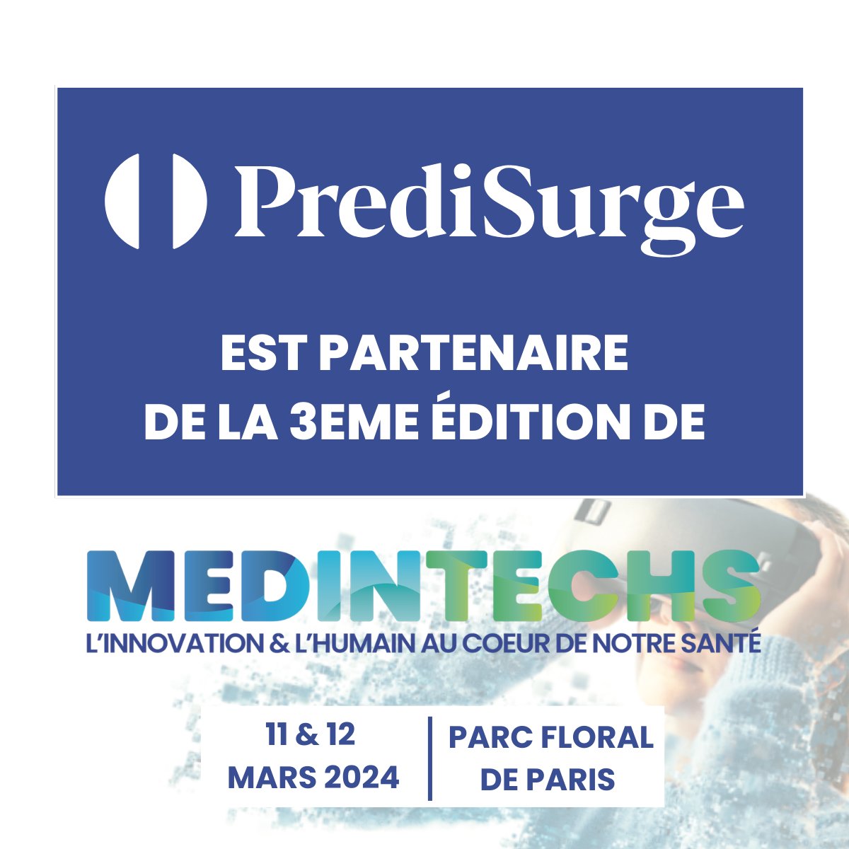 MedInTechs (@medintechs1) on Twitter photo 🤝 Partenariat : MedInTechs x PrediSurge
<a href="/MedInTechs1/">MedInTechs</a> est ravi d'annoncer son partenariat avec <a href="/PrediSurge/">PrediSurge</a> , une entreprise innovante spécialisée dans le développement d'une plateforme de médecine de précision. 🤝 Partenariat : MedInTechs x PrediSurge
<a href="/MedInTechs1/">MedInTechs</a> est ravi d'annoncer son partenariat avec <a href="/PrediSurge/">PrediSurge</a> , une entreprise innovante spécialisée dans le développement d'une plateforme de médecine de précision.