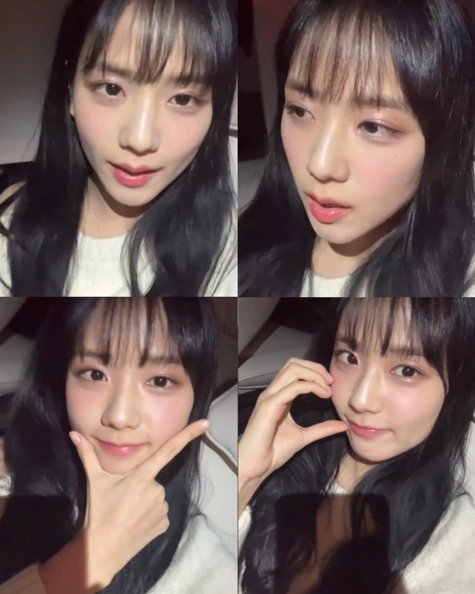 jisoo weverse live in bangs!