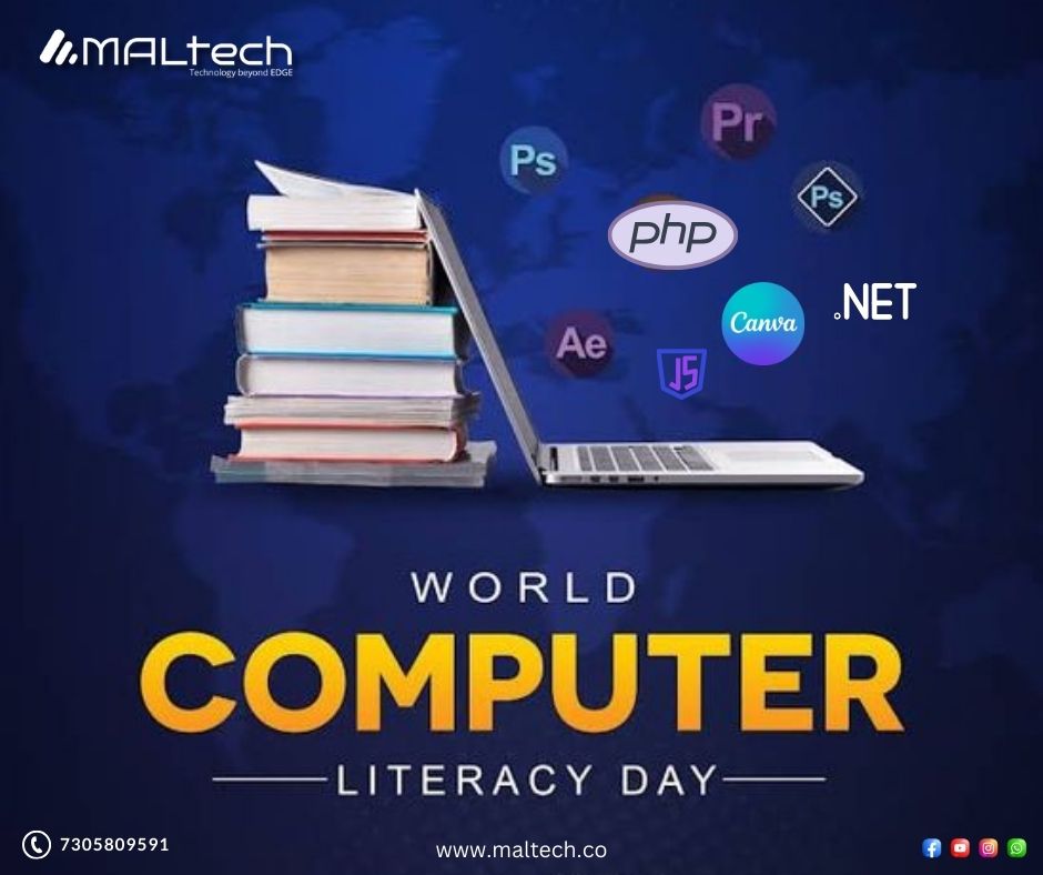 📚🖥️ Embrace the Digital World on Computer Literacy Day!
#maltechs #Bapatla #itcompany #software #computerliteracyday #computerliteracyforall #computerliteracyprogram #computerliteracy #kmkiran.