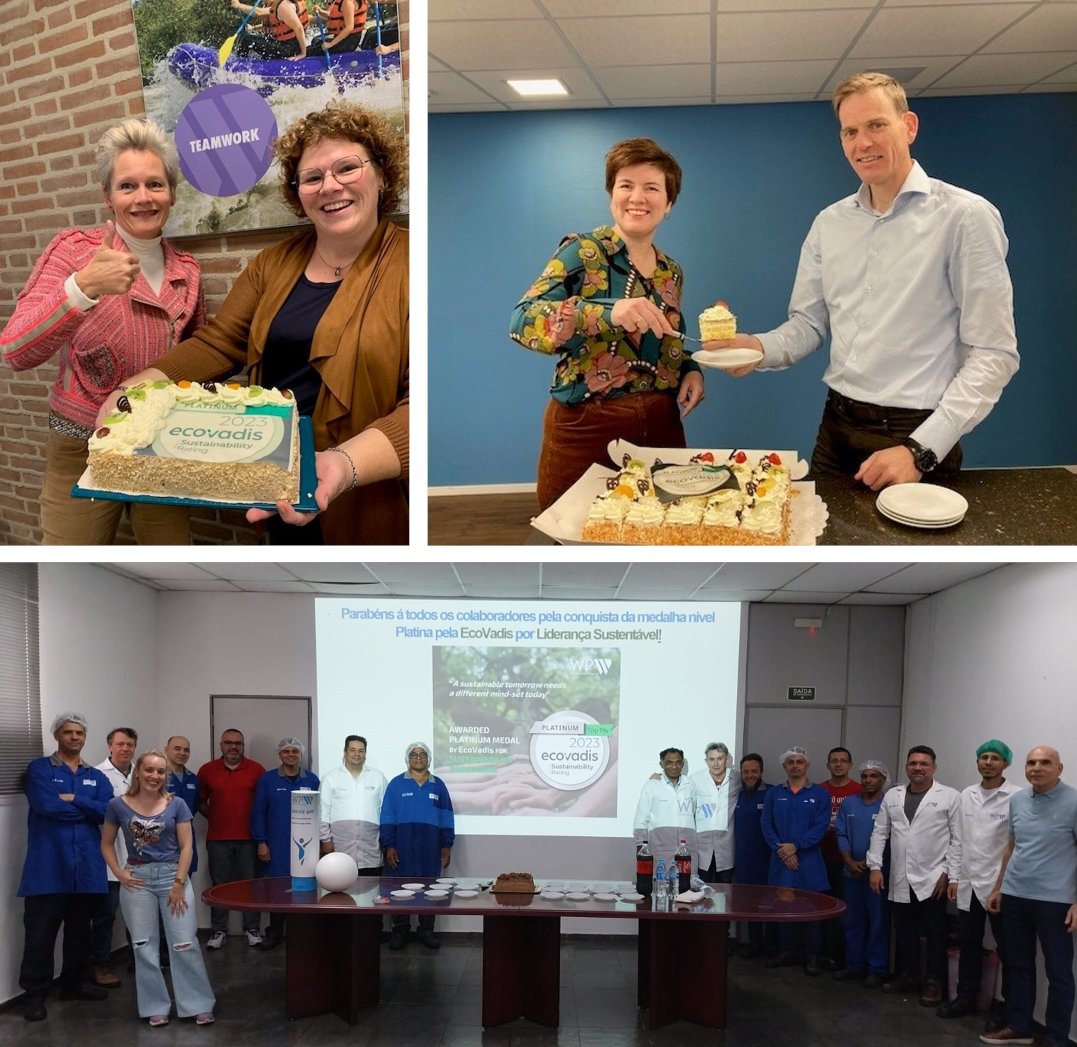 WeenerPlastics's tweet photo. 🎉🌟 Time to celebrate our #EcoVadis Platinum recognition! 

WP facilities around the world organized cakes and ice creams to thank our dedicated employees for their contribution to #sustainability and #CSR .

Let’s make a positive impact together! 💪🌍🙏 https://t.co/UFUhttGRzZ