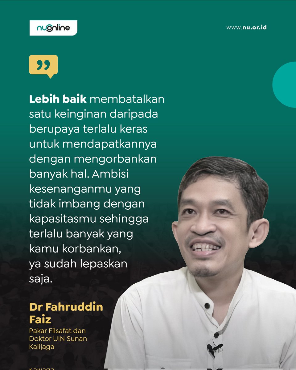 nu_online's tweet photo. Sahabat #NUOnline 

Jangan sampai ambisi membutakan mata dan hati kita ya 😇 https://t.co/qUrmGSHRcg