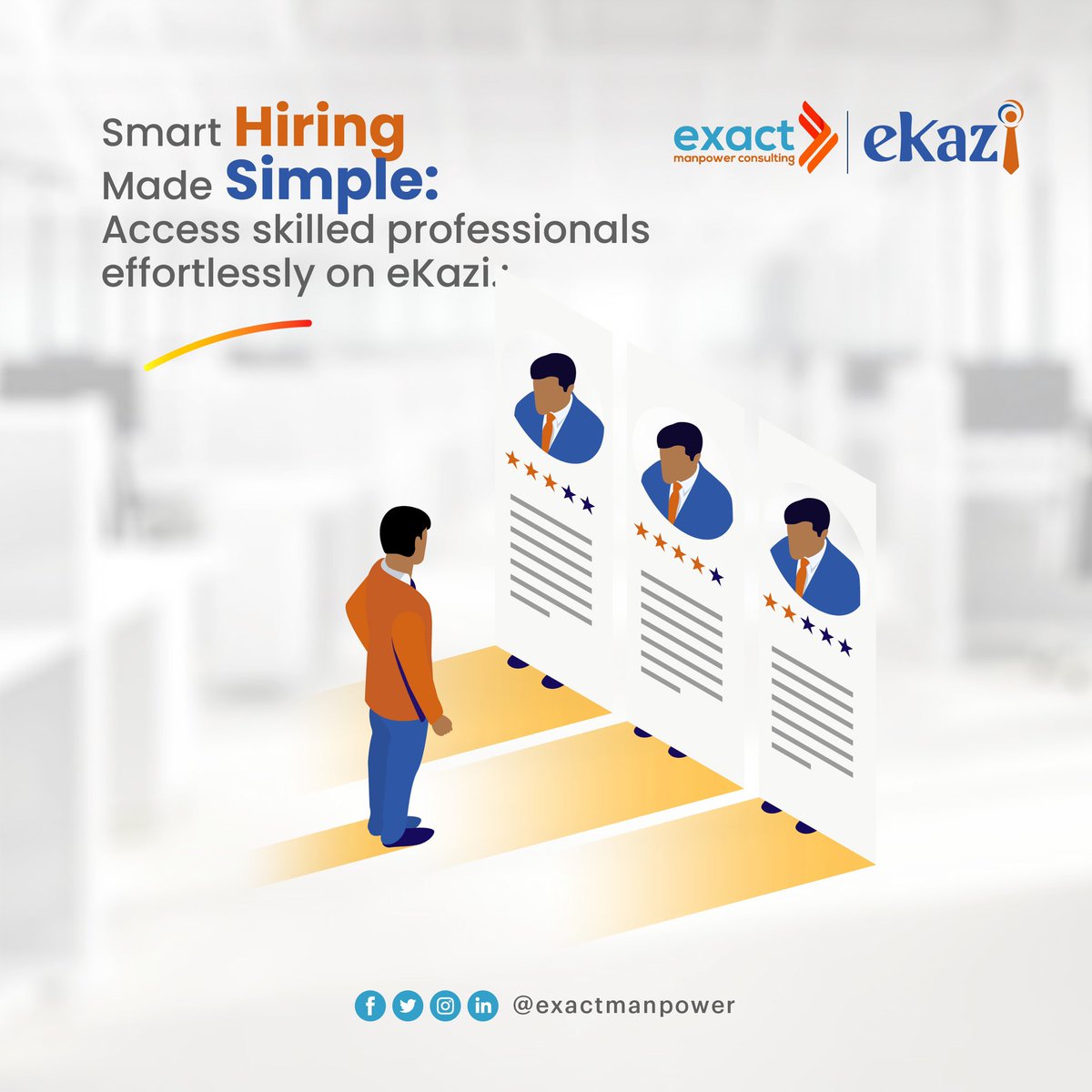 ExactManpower's tweet photo. With a pool of over 20,000 registered users and a data drive process, you identify qualified candidates faster.

Get started with eKazi today! https://t.co/0wfK2XCWWV

Contact us today via https://t.co/zrXrNNg45O or call +255 677 975 251

#eKazi #ExactManpower #Hr #BusinessOwner https://t.co/qAzeUPnLMw