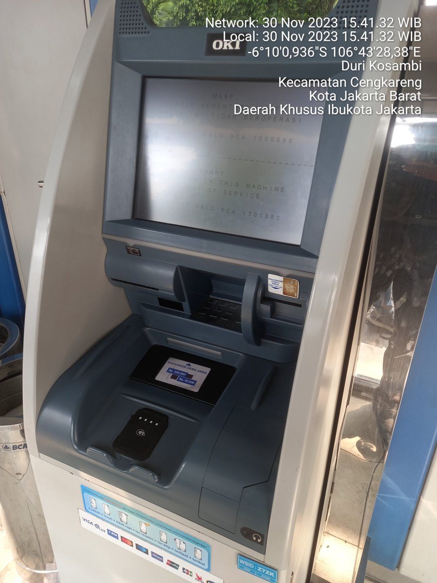 tommy_liem's tweet photo. Mantap ATM BCA pelayanannya bagus banget, nasabah mau ambil uangnya nyaris tidak bisa.
Semoga ditingkatkan pelayanan ATMnya seperti ini terus.
Terima kasih BCA.
(Lokasi ATM BCA Superindo, Jl Raya Duri Kosambi, Cengkareng, Jakarta Barat) https://t.co/9QeRrVojzf