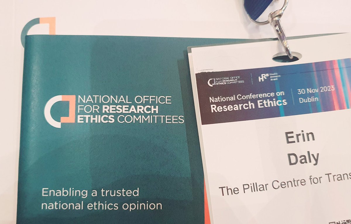 Congratulations @hrbireland @NREC_Office on delivering the National Conference on Research Ethics @thegibsonhotel from your friends @ThePillarDublin @MaterTrauma #HRBconf23