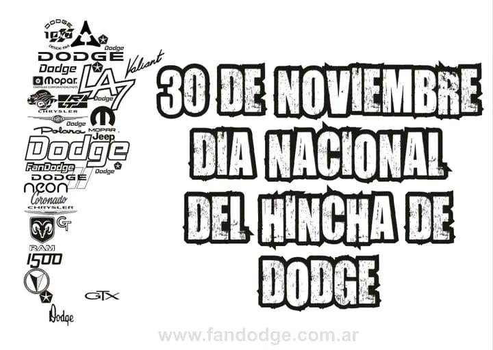 Feliz día a todos los hinchas de Dodge!