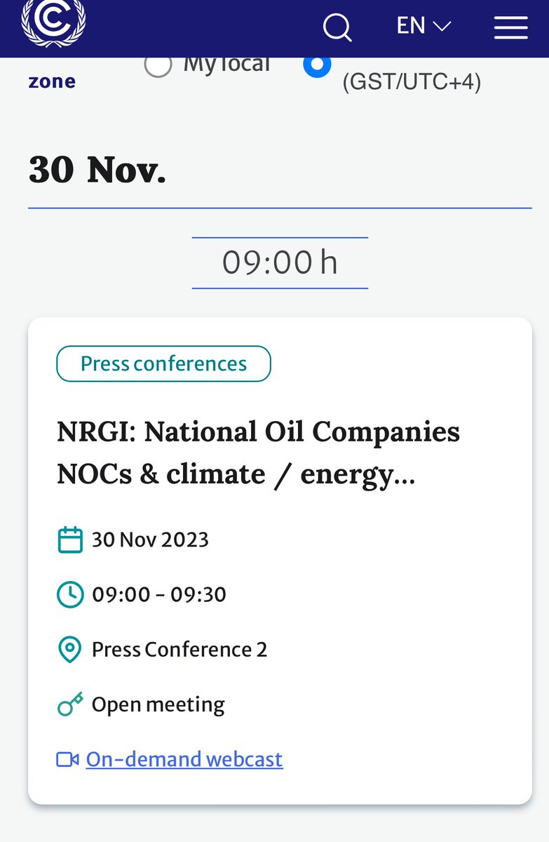 SadhbhO's tweet image. Guess what the very first side event listed on the opening day of #COP28 is - press conference of National oil companies #Elephantsintheroom