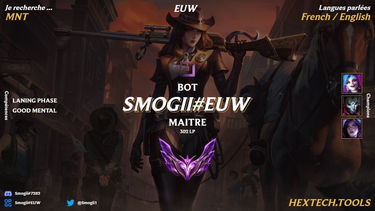 Bonjour, je suis à la recherche d'une équipe pour la saison MNT 2024, n'hésitez pas à me contacter !