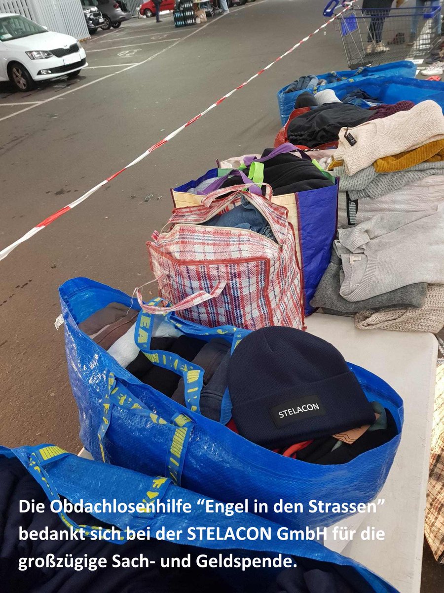 stelacon's tweet photo. Die STELACON GmbH möchte mit ihrer Spende die ehrenamtlichen Helfer unterstützen die obdach- und wohnungslosen Menschen auf Hamburgs Straßen versorgen. Gerade jetzt in der kalten Jahreszeit und angespannten Wirtschaftslage sind Spenden wichtig. #spende #stelacon #sap https://t.co/LvexNJdGlj