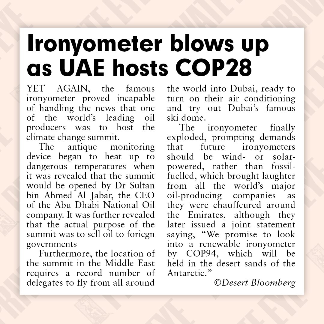 PrivateEyeNews's tweet photo. Oh no, the ironyometer exploded again. From the new Eye, out now. https://t.co/JtenCknXgY
