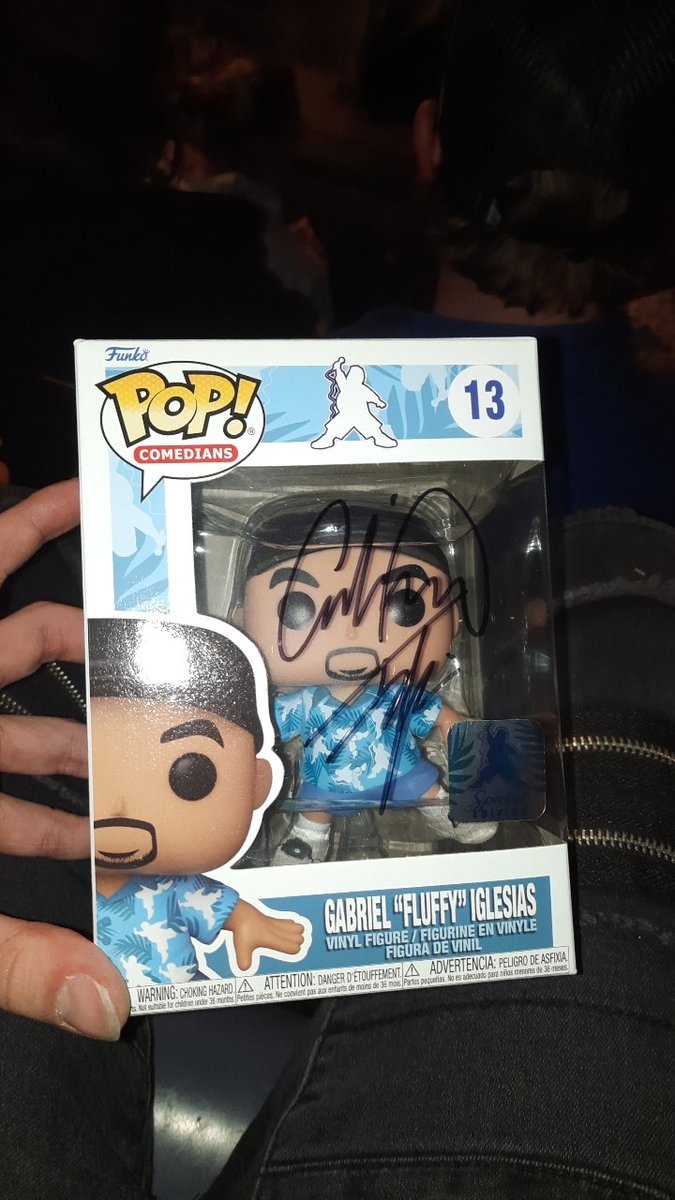 MarvelousNic's tweet photo. @fluffyguy back for a third round seeing you live!! LOVE the signed Pop, is there a meet and greet later? :P 
Thank you for all the laughs brother. Go smash it for your first night in Australia!! https://t.co/DgeADYjCz0