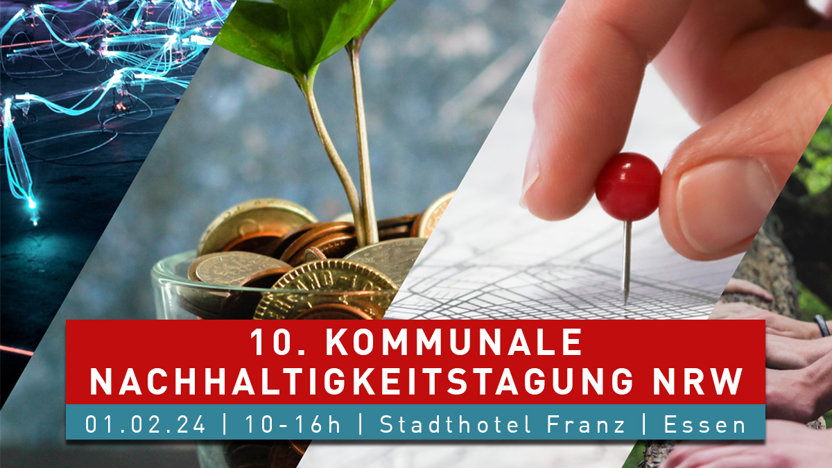 Die Anmeldung für unsere 10. Kommunale Nachhaltigkeitstagung NRW ist geöffnet! Am 1.2. laden wir in Essen zu interkommunaler Vernetzung, spannendem Rahmenprogramm &amp; Praxisimpulsen zu #SustainableFinance, #Wärmewende, #Digitalisierung + #Integration.➡️Info: lag21.de/termine/detail…