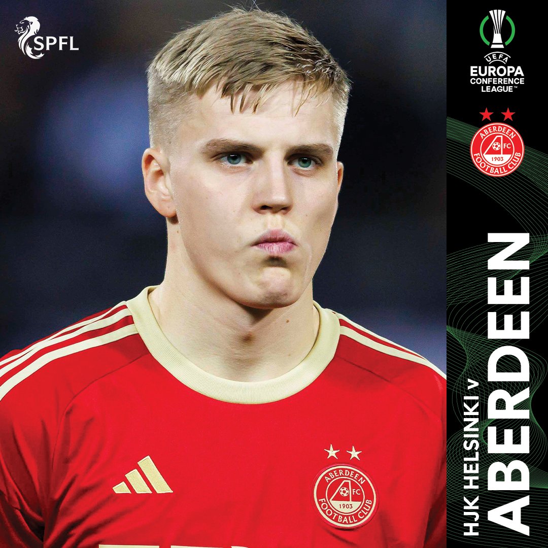 Good luck to @AberdeenFC, who face HJK Helsinki in #UECL action this evening (5.45pm kick-off). RT if you're backing the Dons! 🔴 @europacnfleague