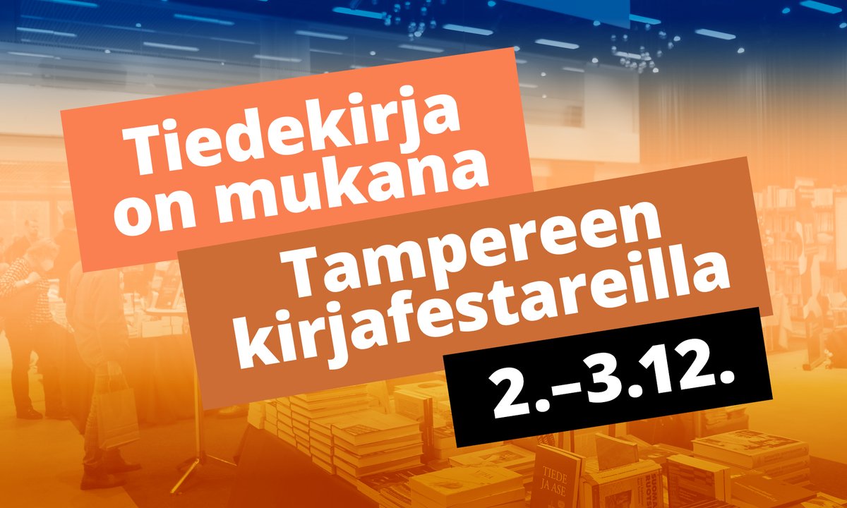 Tänä viikonlippuna kannattaa suunnata Pirkanmaalle! Tiedossa vuoden parhaimmat kirjafestarit 🥳. Hanki pukinkonttiin parhaimmat kirjalahjat. Tule kirjafestareille nauttimaan leppoisasta tunnelmasta!
<a href="/TreKirjafest/">Tampereen Kirjafestarit</a> #tampereenkirjafestarit #tiedekirja #kirjamessut #tamperetalo