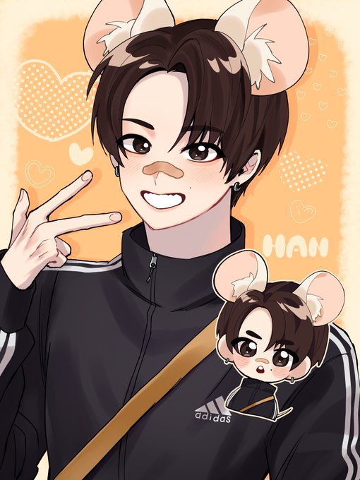 「brown hair mouse ears」 illustration images(Latest)