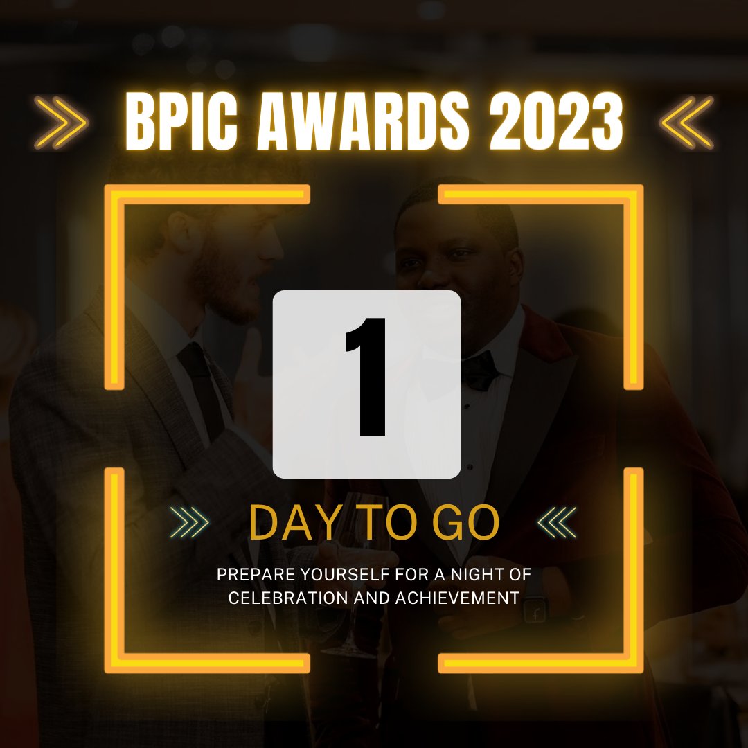 BpicNetwork's tweet image. Counting down the hours to a night of glamour and achievement! ⏰ Tomorrow marks the celebration of talent and success at our awards night. Get ready for an evening filled with anticipation and joy! 🌟 #CountdownToExcellence #ExcitementInTheAir
