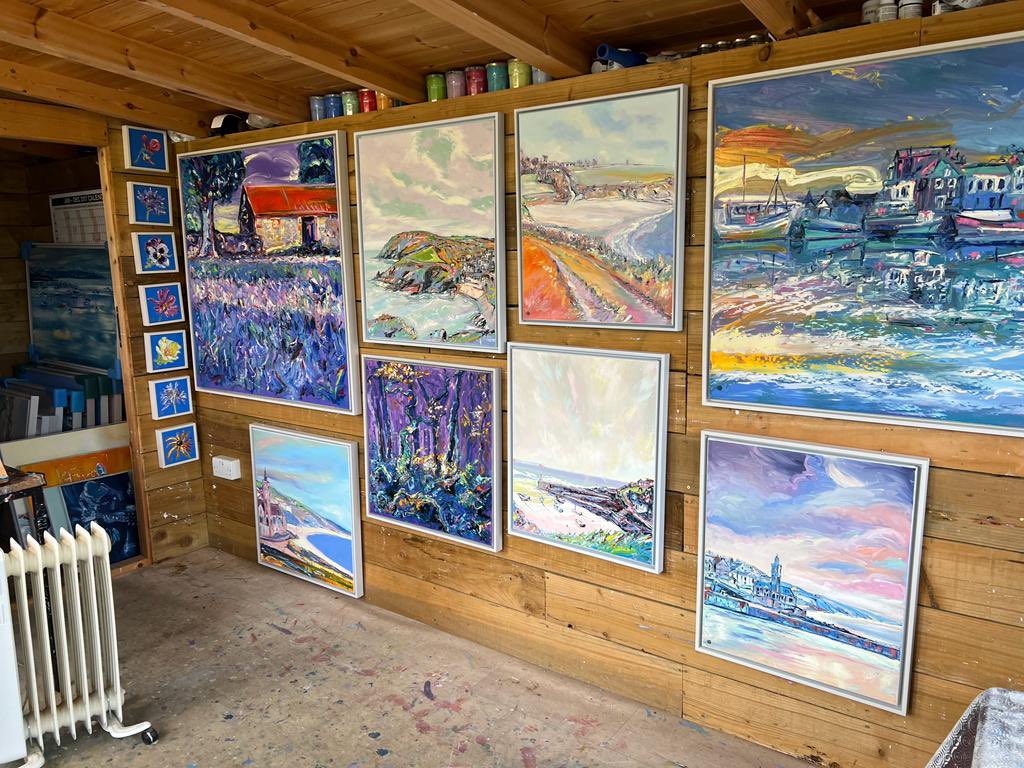 🌟Studio Sale🌟 I will be opening my studio between the 4th and 10th of December 10.30am to 4pm for a studio sale. 

You can visit my studio, choose your favourite painting and discuss a price with me!

Location >> bit.ly/3HHsdXU

#contemporaryart #artforsale #cornwall