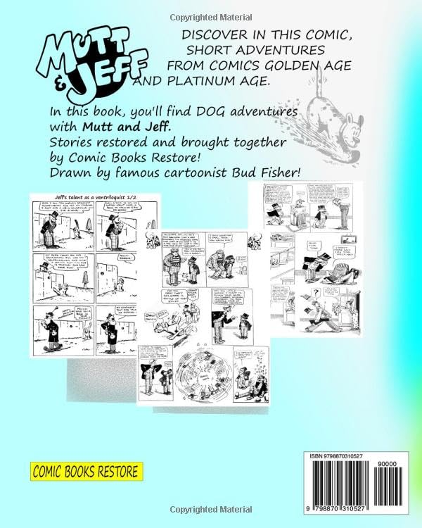 ComicRestore's tweet photo. 👉https://t.co/UhXshHLLIR
#MuttandJeff, #Dog #Jokes: The Kings of #Pets
Here's a #comic that reunites Mutt and Jeff
on the theme of #DOGS !
----It brings together adventures published
in the early years of this famous duo.
----But also adventures published after 1930.

#Comics https://t.co/RAGIkhvbjy