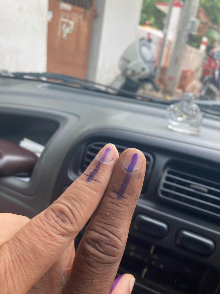 DiputheDK's tweet photo. Done &amp; Dusted!!!!
#TelanganaElections #TelanganaElection2023 #BRSParty #votefordevelopment 
@TelanganaCMO @MinisterKTR @BRSparty https://t.co/4n6vBMdJCn