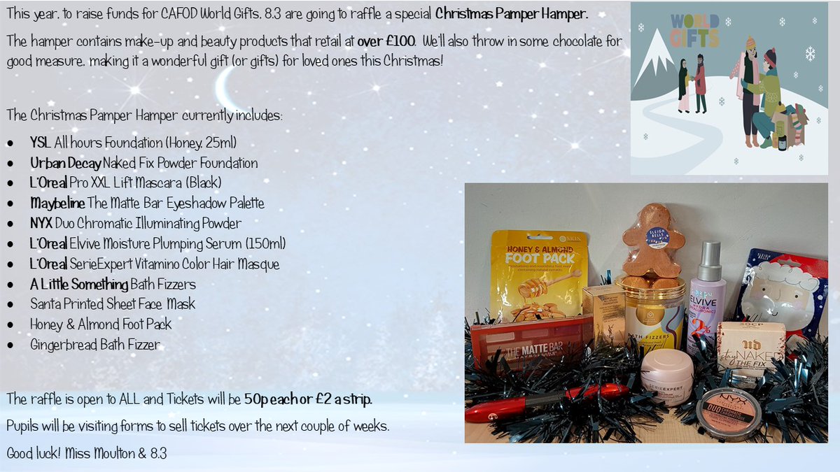 StCuthbertsRC (@rccuthberts) on Twitter photo A few examples of the fundraising our form groups are doing to support our Advent Charities! CAFOD World Gifts, Rochdale Foodbank and Operation Christmas child. Well done everyone, keep being the best you can be! <a href="/CAFODSchools/">CAFOD Schools</a> A few examples of the fundraising our form groups are doing to support our Advent Charities! CAFOD World Gifts, Rochdale Foodbank and Operation Christmas child. Well done everyone, keep being the best you can be! <a href="/CAFODSchools/">CAFOD Schools</a>