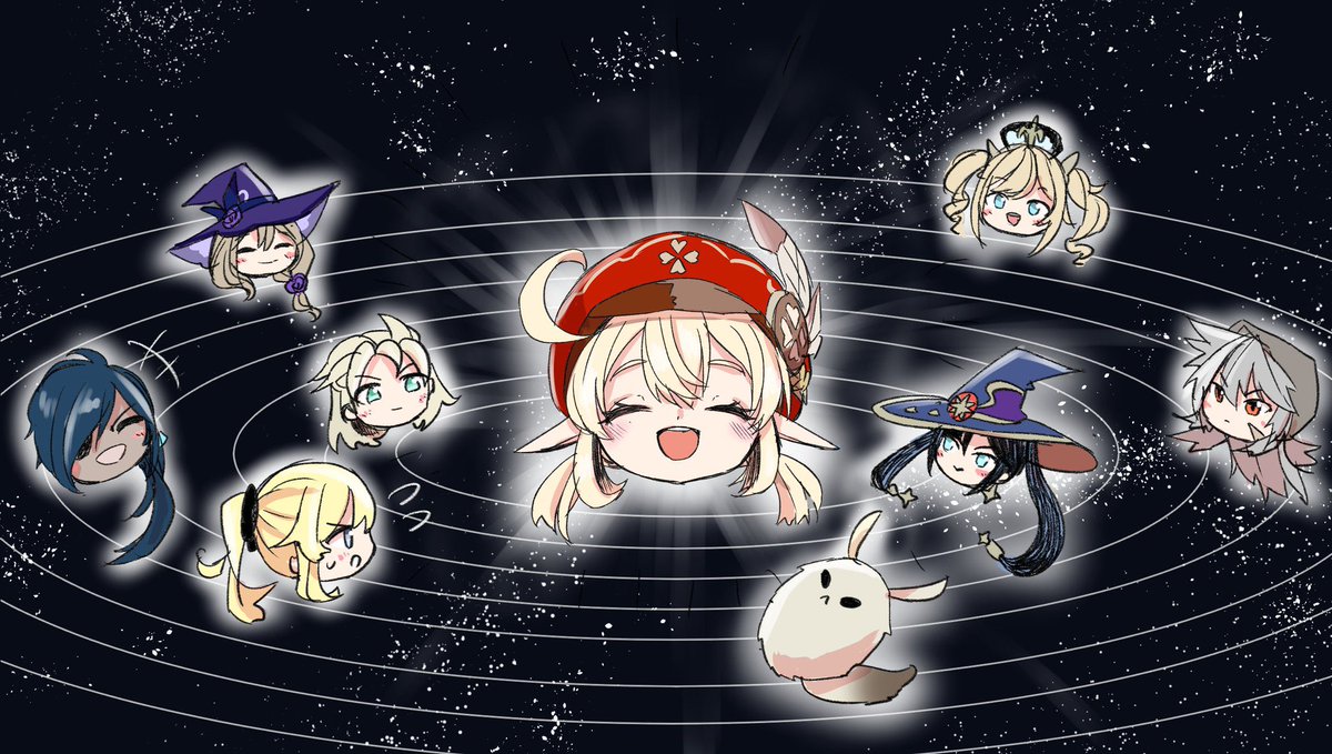 原神過去絵です 