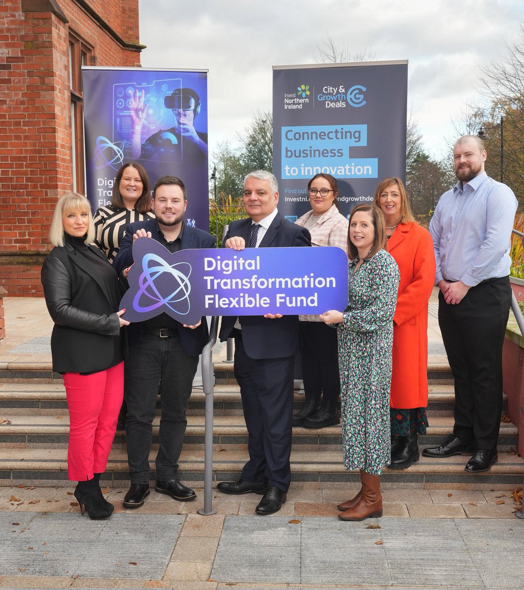 David Phelan (@davidpdigi) on Twitter photo Yesterday, <a href="/Further_NI/">Further Education NI</a> partners helped launch the Digital Transformation Flexible Fund <a href="/d_t_f_f/">Digital Transformation Flexible Fund</a>
The £7.5m funding programme will help SME businesses across NI implement cutting-edge digital technologies 🦾
More info: dtff.co.uk
#DTFF #BRCityDeal Yesterday, <a href="/Further_NI/">Further Education NI</a> partners helped launch the Digital Transformation Flexible Fund <a href="/d_t_f_f/">Digital Transformation Flexible Fund</a>
The £7.5m funding programme will help SME businesses across NI implement cutting-edge digital technologies 🦾
More info: dtff.co.uk
#DTFF #BRCityDeal