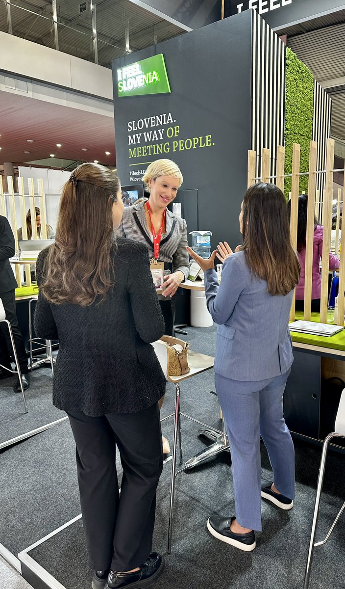 SloMeetings's tweet image. Good morning, world! 🌎 
Day #3 at #IBTMWorld in Barcelona is in full swing. If you haven't had the chance to meet us yet, head over to stand #H80 and let's chat about the best of #sLOVEnia.

#sloveniameetings #ifeelslovenia #eventprofs #meetingprofs