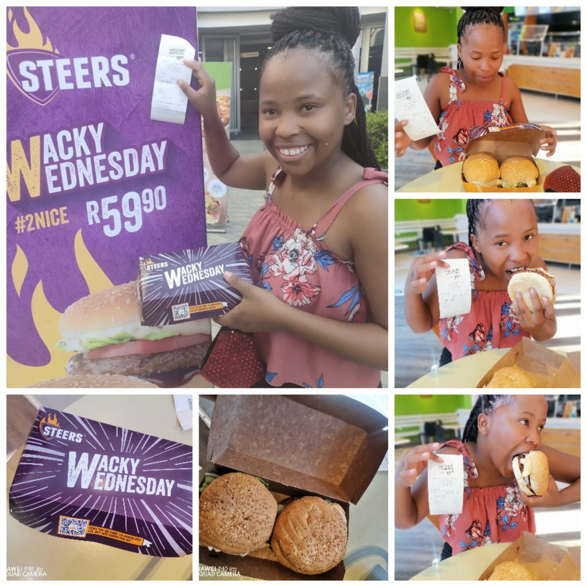 DaisyMolatlhegi's tweet image. #2Nice  Power to have money every Wednesday to buy my #WackyWednesday meal @SteersSA