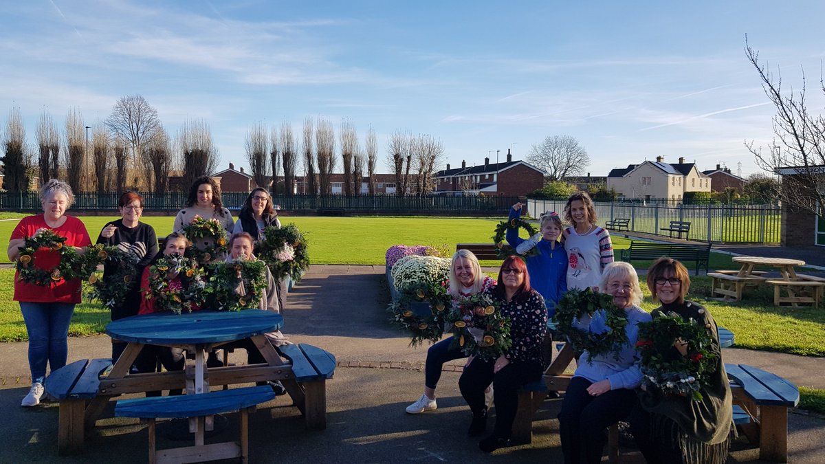 RidgeCollege's tweet photo. Great Wreath making session on Saturday, as you can see our staff wellbeing session was a great success. Last few places left for this Saturday for the learner/carer/parent session wreath making session.  Please contact Tracy to book your place https://t.co/qHsSCCngW1