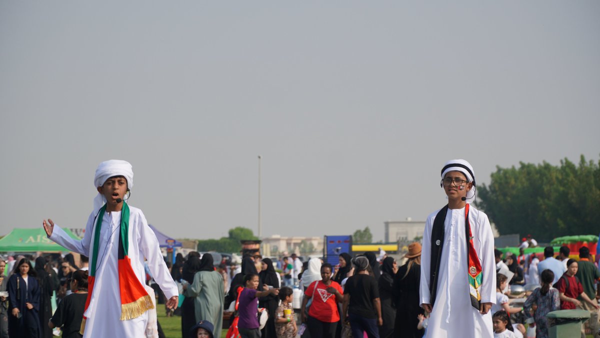 AISsharjah's tweet image. We are very proud of our amazingly talented students for their incredible performances at the UAE National Day celebrations. The students showcased the richness of Emirati culture and their dedication to making the event unforgettable. 🇦🇪

#AISCommunity #AISEvents