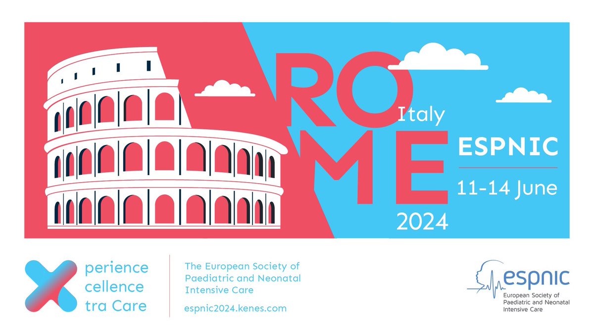 There is only one place where you can indulge yourself in top-notch paediatric and neonatal critical care medicine: the annual @ESPNIC_Society meeting. Come to mesmerising Rome next year! #pedsICU