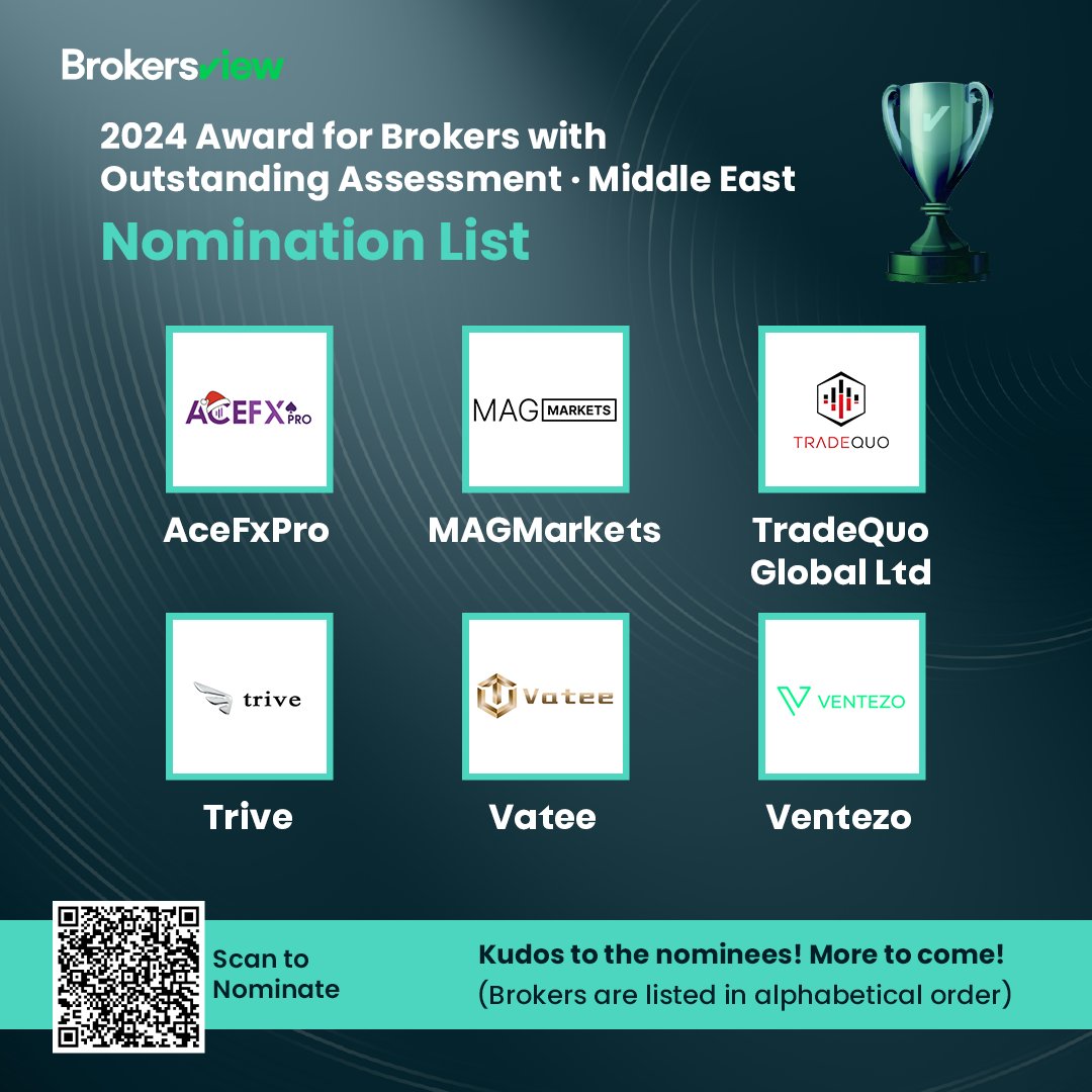 ⏳ Final Countdown! Today is your last chance to nominate for BrokersView 2024 Top Broker Awards. 

AceFxPro
MAGMarkets
Tradiso
TradeQuo Global Ltd
Tradobox
Trive
Vatee
Ventezo
UGAM
uTrada
XMTrading
YaMarkets

🚀 Hurry,  submit your nominations : brokersview.psee.io/5a2bnh