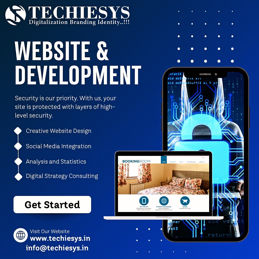 TechiesysIT's tweet photo. #Techiesys is a dynamic %Digital Marketing Agency that specializes in a wide range of services, including:
#Website Development
E-#Commerce 
#Web Application Development
Custom #Software Development
Flash Design
#SEO/SMO (Search Engine Optimization/Social Media Optimization) https://t.co/CGXEiGFk7l