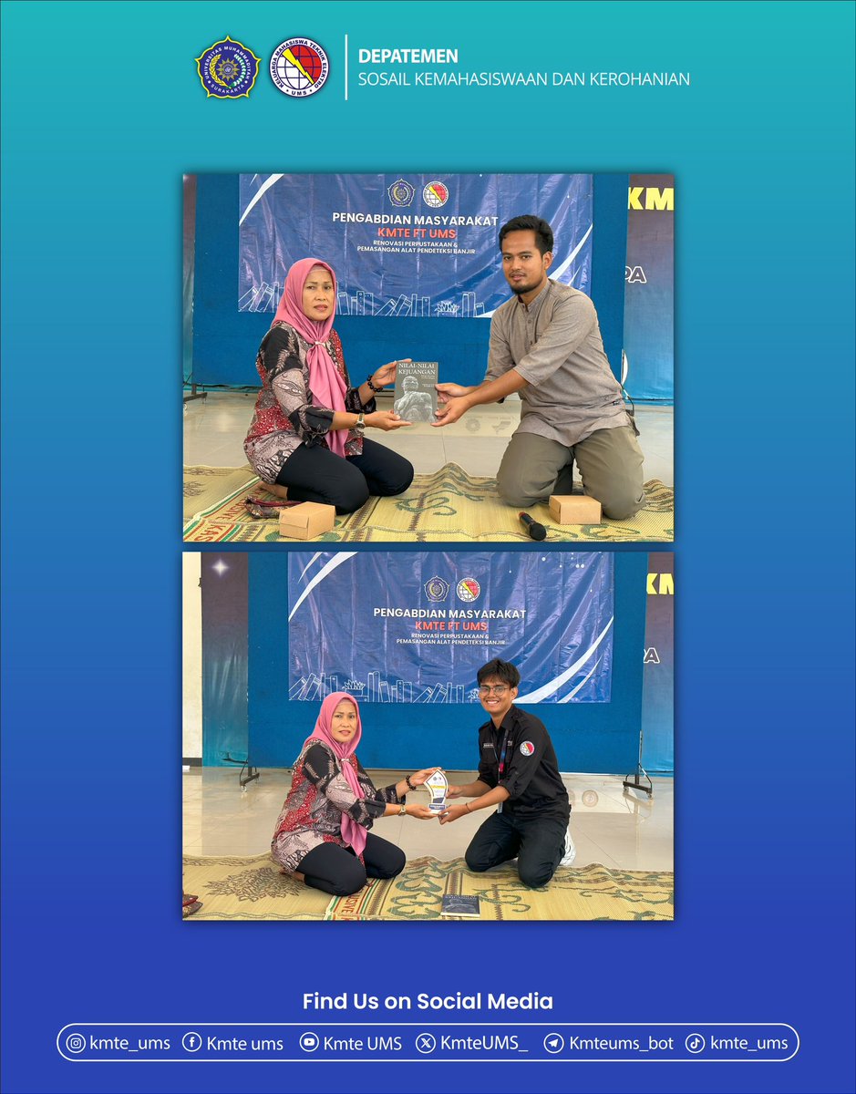 KmteUMS_'s tweet photo. [PENGABDIAN MASYARAKAT]
.
24-26 November 2023
.
PENGMAS atau Pengabdian Masyarakat adalah program kerja dari Departemen Sosial,Kemahasiswaan dan Kerohanian yang bertujuan untuk mengembangkan fasilitas desa. https://t.co/nP6TROGJ1S