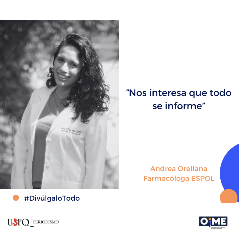 Nicolas24462245's tweet photo. Andrea Orellana, Farmacóloga ESPOL, es una experta en el campo de la farmacología. Su dedicación y conocimiento la convierten en una figura destacada en la investigación y desarrollo de nuevos medicamentos. Con su experiencia, Andrea nos comenta que se debe informar. https://t.co/p1Wk50fvk5
