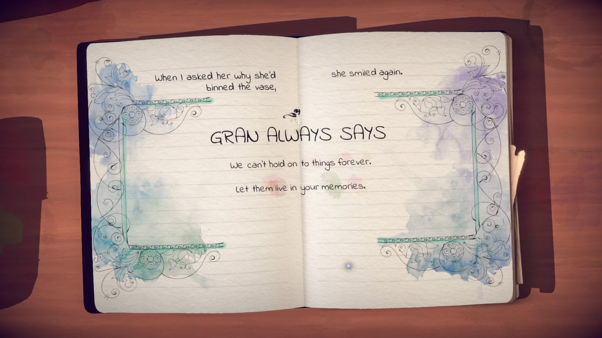 KIMorSEAN's tweet photo. Traverse Izzy’s personal diary as she writes and draws her way through loss and grief. The gorgeous music and art remains imprinted in our minds &amp; hearts 💕@LostWordsGame #narrative #atmospheric #adventure https://t.co/fG84OWlyIB