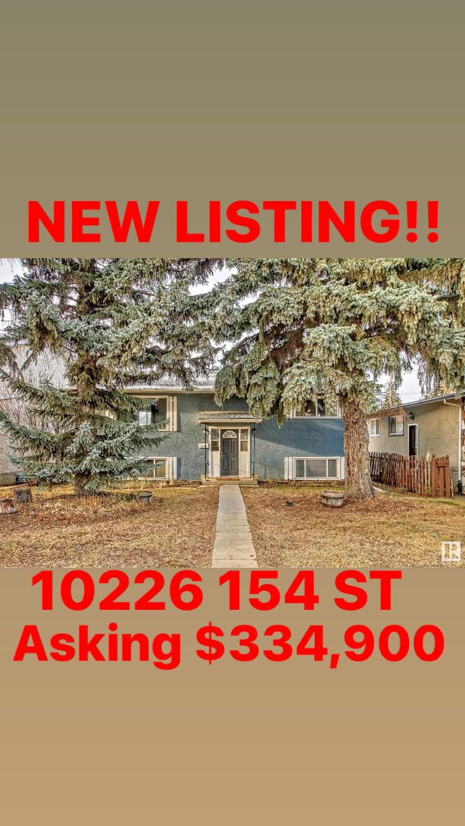 NEW LISTING!
Asking $334,900 for this 1064 Sq ft 2+2 Bedroom Bi Level in Canora.
Call Todd  Burke REMAX River City at 780-405-4276 to view inside or for more information.

#realtor #realtorlife #yegrealestate #realtordadsells #realtorslife #measurements #interiorphotography