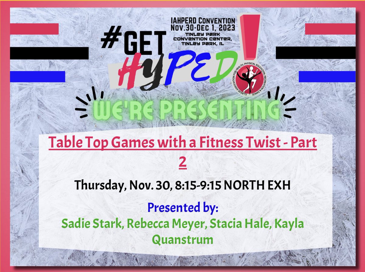 Start your #iahperd23 out right and come see how we bring board games of Sorry, Operation, and Clue to life and put fun twists on Lite Brite, jacks, dominos, war, and uno.