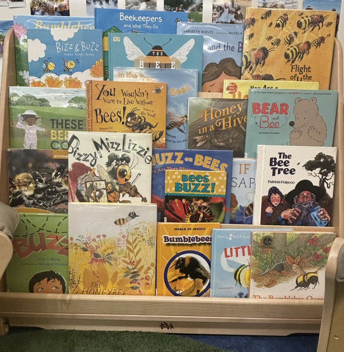 Our BEE-autiful book display thanks to the @SantaMonicaLibr 💛🐝📖