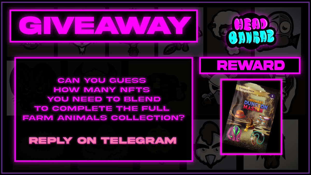 Head_Bangaz's tweet photo. ⚠️GIVEAWAY ON TELEGRAM⚠️

Prize: Dungeon Master Gold Pack 

TG: https://t.co/swMvY9MmKp

Check pinned message for more details.

Good luck guys! 🍀 https://t.co/4GRslznxDx