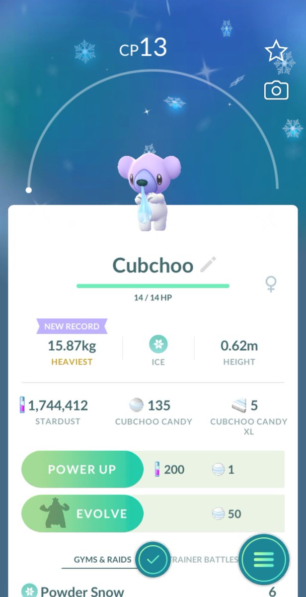PkmnMasterKari's tweet photo. Caught this little cutie during raid hour! I absolutely adore this shiny 💜🥰 #PokemonGO #PoGo #shinypokemon #gottacatchemall https://t.co/b9t0tgYNOA