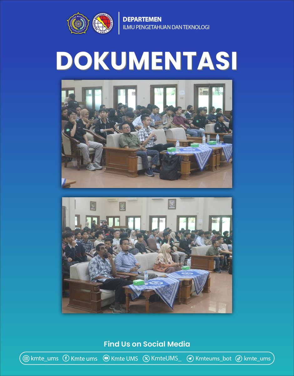 KmteUMS_'s tweet photo. [DOKUMENTASI NSE 6.0]
.
21 November 2023
.
National Seminar Electricity atau disingkat NSE hadir dengan tema " Renewable Energy Implementation Against Environmental Crisis " https://t.co/fri9YWiNJd