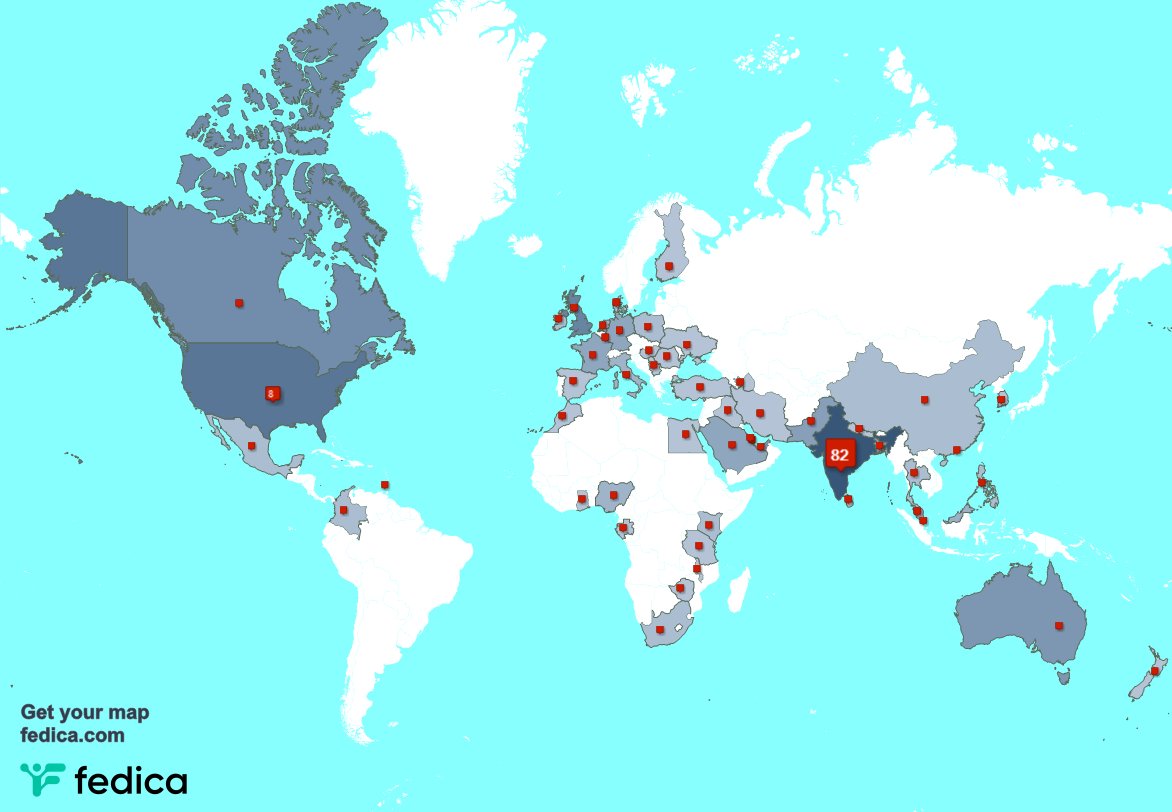 Special thank you to my 2 new followers from India last week. fedica.com/!RuchiChallu