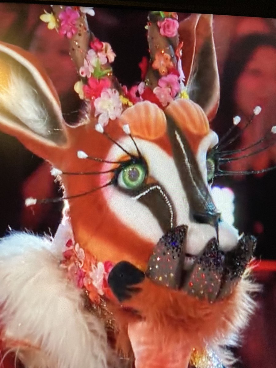 SPOILER Alert!!! @MaskedSingerFOX #gazellemask was saved just in the nick of time by Ken Jeong!! Ding Dong Keep it On!! #TheMaskedSinger