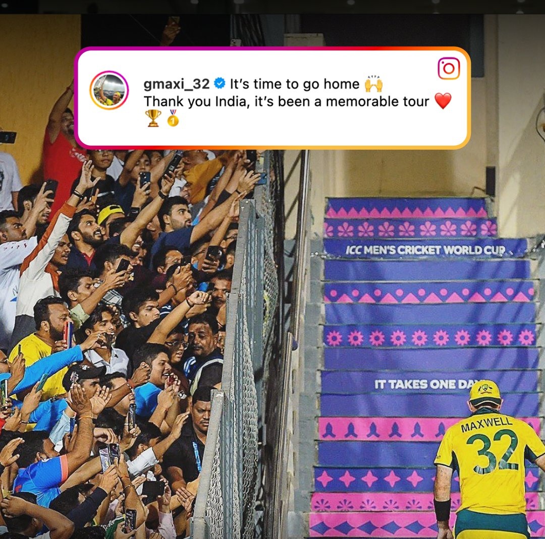 satyarth91's tweet image. #glanemaxwell reterning home.