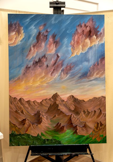 &ldquo;Hey so when&rsquo;s this acid supposed to kick in&rdquo; *sky starts melting* 36x48 https://t.co/w1PWf1hFZI