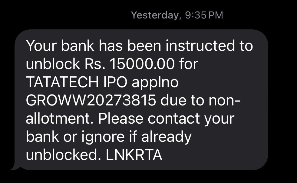 mynameizjeff's tweet photo. Phele WC Final ka depression, Abhi yeh bhi nahi mila aaj bhi feeling same hai🥲

Congratulations TATA Technologies!! 

Tata Technologies IPO Shines: BEST LISTING of 2023 at 140% premium! https://t.co/nSPPRkwa4H