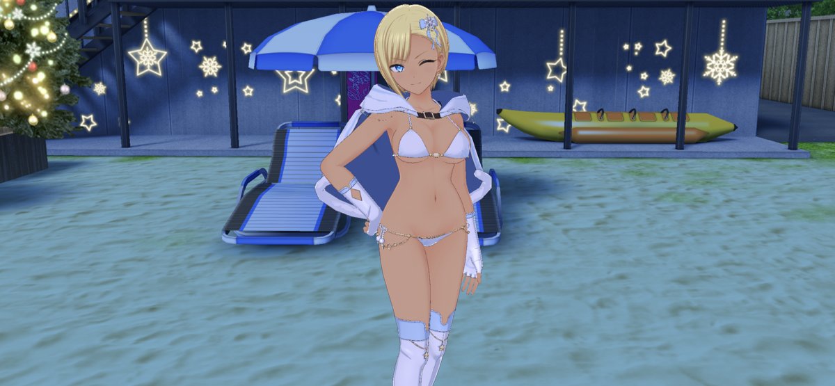 ドルフィンフェスガチャで登場する「UR 麻汐(サンタビキニ/ドルフィン