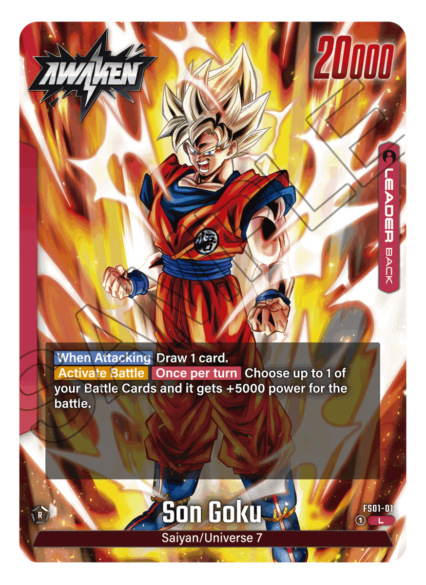 Dragon Ball Super Card Game Fusion World FS01 Son Gokou (Japanese