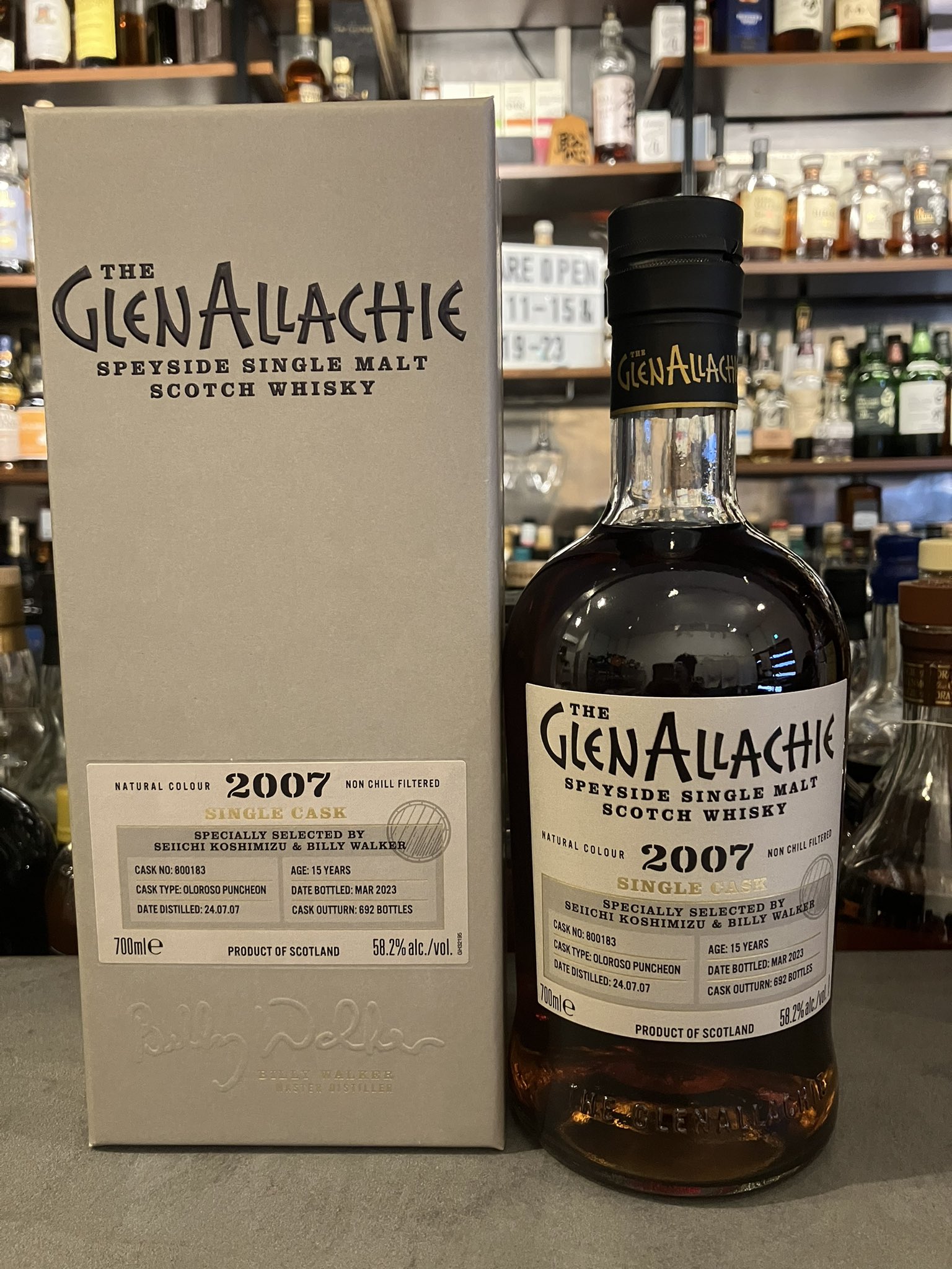 【貴重】グレンアラヒー 15年 2007 輿水精一＆ビリーウォーカー セレクト WHISKY LOVERS ONLINESHOP / グレンアラヒー 2007 15年 オロロソ