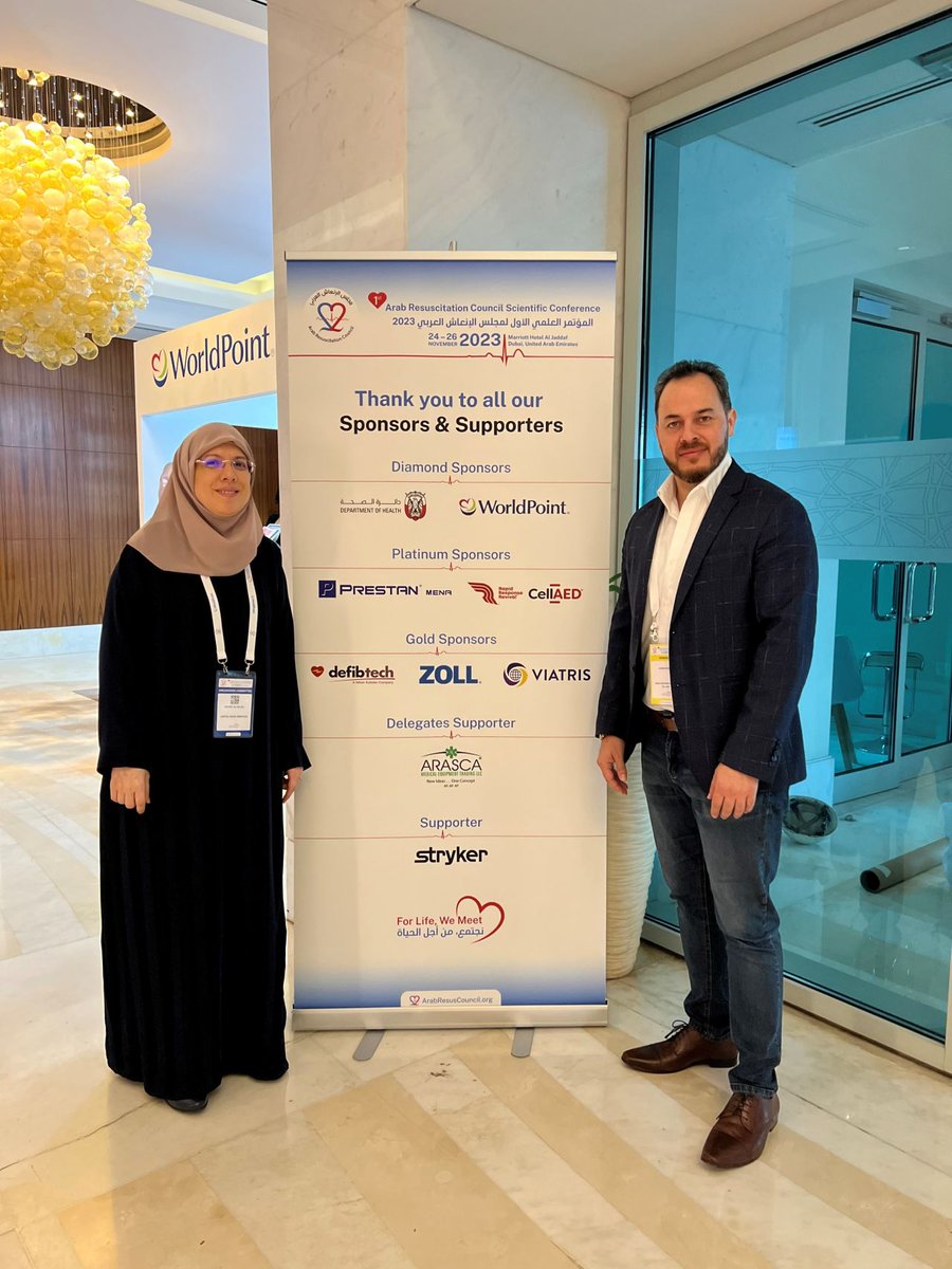 Last week #CellAED attended the first ever #ArabResuscitationCouncil conference in Dubai. A great opportunity to share the innovation of #CellAED A great event and we look forward to attending again.  #ArabResuscitationCouncil #ArRC #HealthcareHeroes #AED #defibrillator